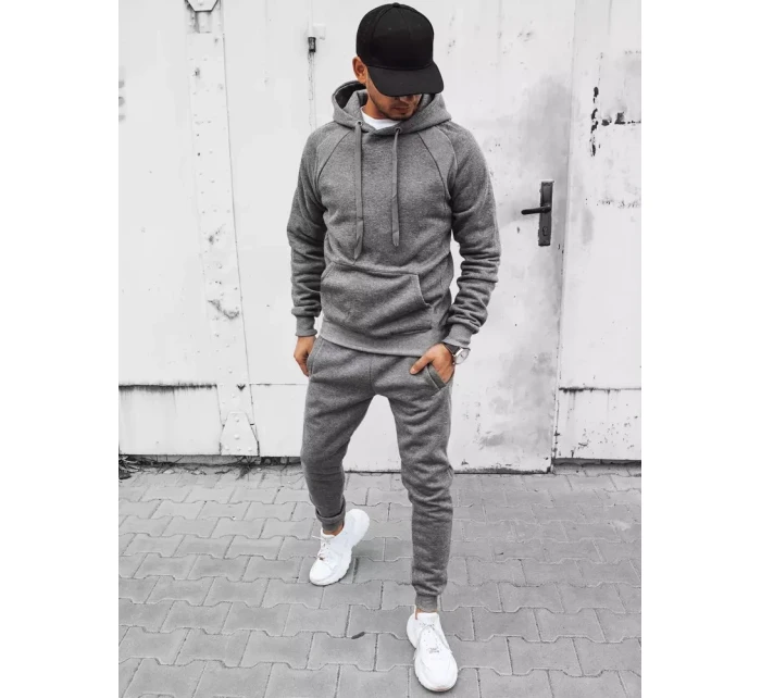 FashionStreet pánské tmavě šedé tepláky AX0624