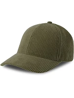 6 panelová manšestrová kšiltovka olive model 22478945 - Atlantis Headwear