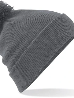 Beechfield B 426 Originální čepice s bambulí 53.0426 graphite grey