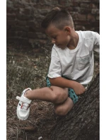 Klasické dětské sportovní boty bílé a Červené Marlin Klasické dětské sportovní boty bílé a Červené Marlin