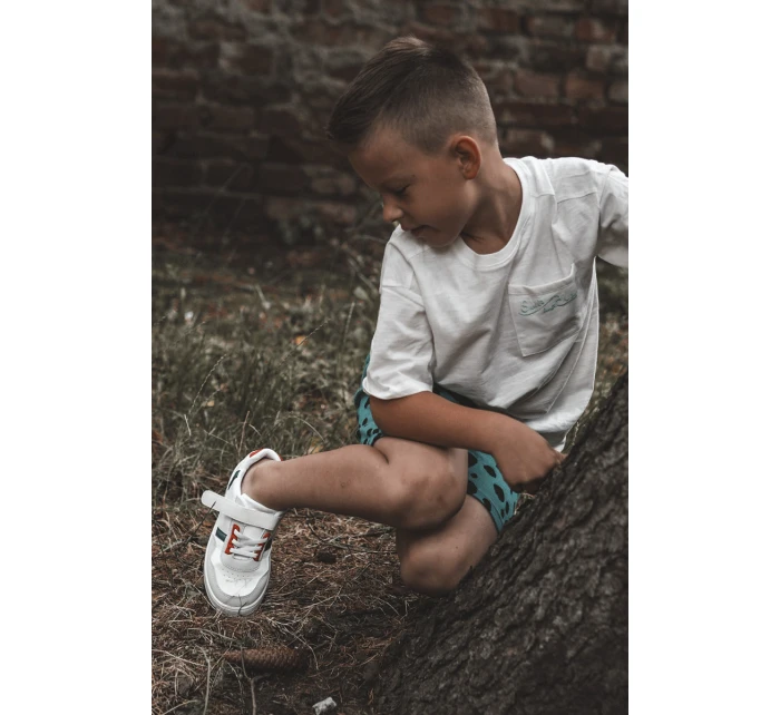 Klasické dětské sportovní boty bílé a Červené Marlin Klasické dětské sportovní boty bílé a Červené Marlin