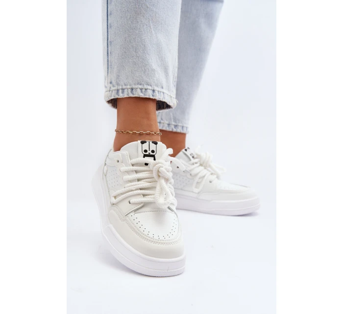 Dámské tenisky z ekokože bílé model 21648820 - Boto