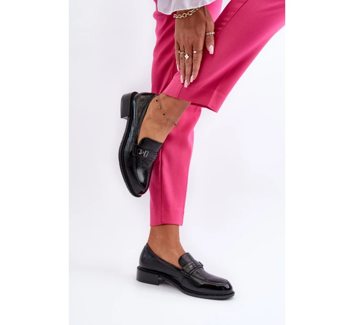 Dámské lakované mokasíny černé Nerilaja Dámské lakované mokasíny černé Nerilaja