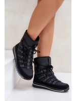 Dámské šněrovací boty do sněhu Progress model 21677045 Černé - Boto