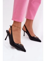 Dámské lodičky Sandály s ozdobným detailem Černé model 21937404 - Boto