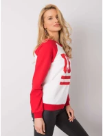 Mikina DS BL 1111.06P bílá a červená