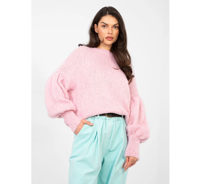 Jumper MI SW 0302.18 světle růžový Jumper MI SW 0302.18 světle růžový