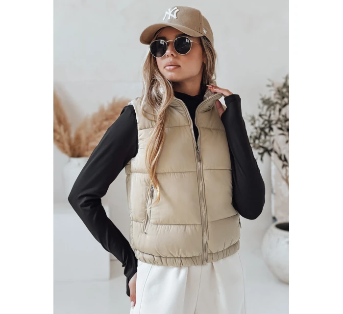 Dámská prošívaná vesta URBANELLE béžová FashionStreet TY4973