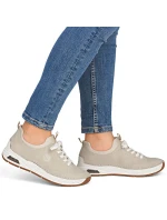 Dámské pohodlné béžové boty Rieker 44562-62