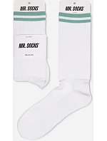 L Tenisové ponožky "Premium" white/navy model 22455915 - Mr. Socks L Tenisové ponožky "Premium" white/navy model 22455915 - Mr. Socks