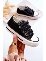 Dětské tenisky na suchý zip Černá Bernie Dětské tenisky na suchý zip Černá Bernie