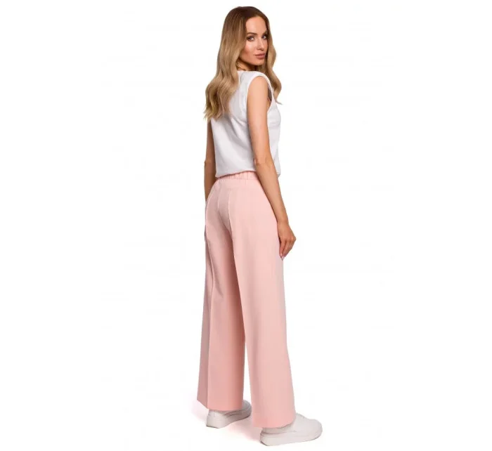 Dámské společenské kalhoty model 21151457 růžové - Moe