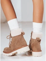 Dámské zateplené trapery khaki FashionStreet ZY1291