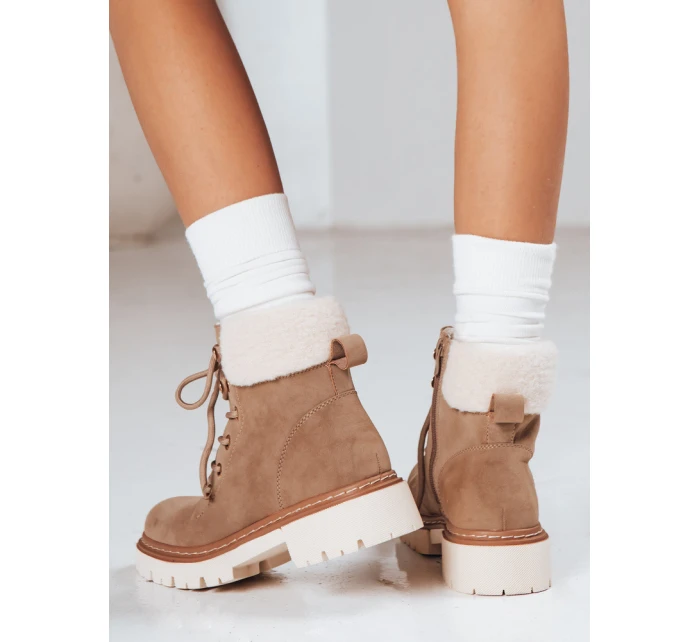 Dámské zateplené trapery khaki FashionStreet ZY1291