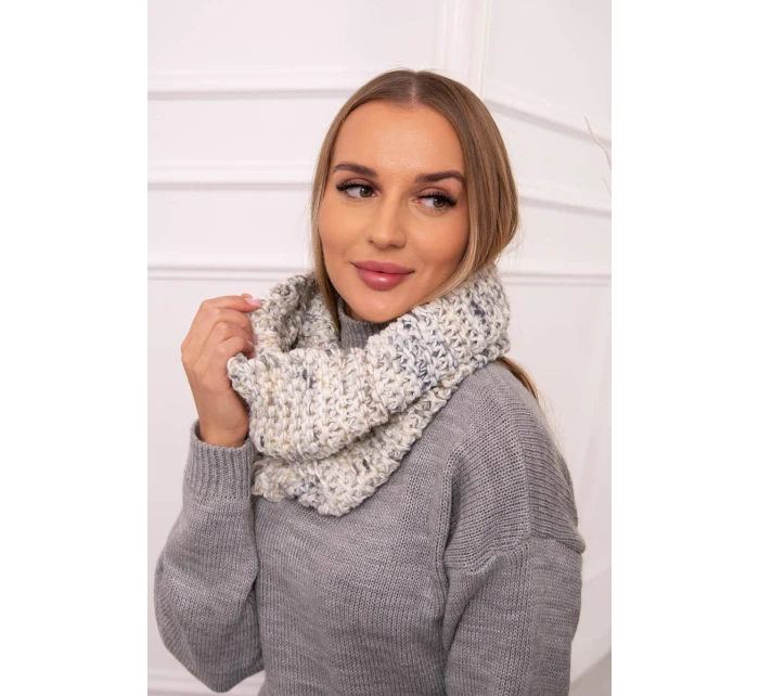 KN16 Dámský snood v barvě ecru