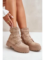 Zateplené dámské boty se zdobením béžové Ciascia Zateplené dámské boty se zdobením béžové Ciascia