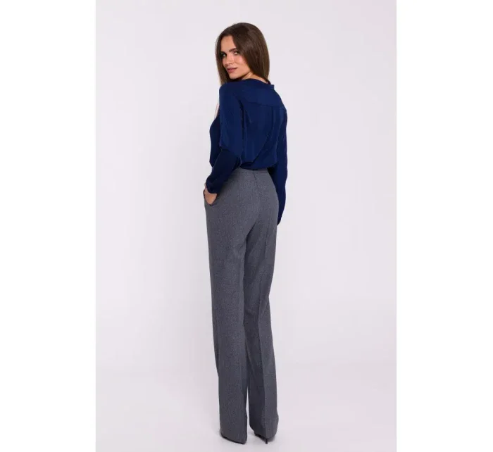 S371 Kalhoty Bootcut - šedé