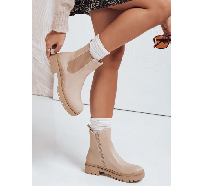 Dámské krémové kozačky MONDERICO FashionStreet ZY0540