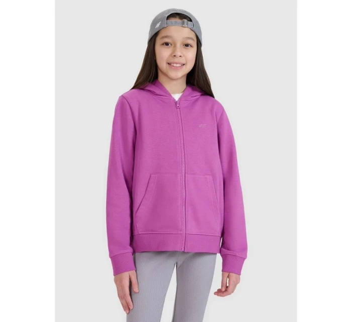 Dívčí mikina s kapucí model 21435827 - 4F Dívčí mikina s kapucí model 21435827 - 4F