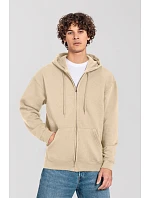 Fruit of the Loom Iconic Premium Hooded Sweat Jacket Mikina s kapucí z těžké bavlny 16.2286 desert sand Fruit of the Loom Iconic Premium Hooded Sweat Jacket Mikina s kapucí z těžké bavlny 16.2286 desert sand