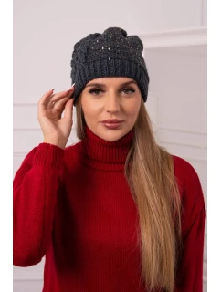 Dámská čepice Amira K359 graphite+black