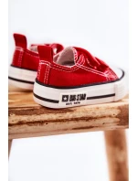 Dětské látkové tenisky se suchým zipem BIG STAR KK374076 Červená Dětské látkové tenisky se suchým zipem BIG STAR KK374076 Červená