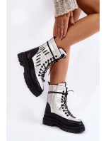 Dámské šněrovací sněhule model 21602847 - VINCEZA Dámské šněrovací sněhule model 21602847 - VINCEZA