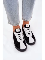 Dámské Kožené Sportovní Boty model 21690049 Černé - Laura Messi Dámské Kožené Sportovní Boty model 21690049 Černé - Laura Messi