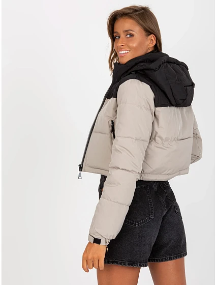 Dámská bunda NM KR D2  černá a béžová model 17603919 - FPrice