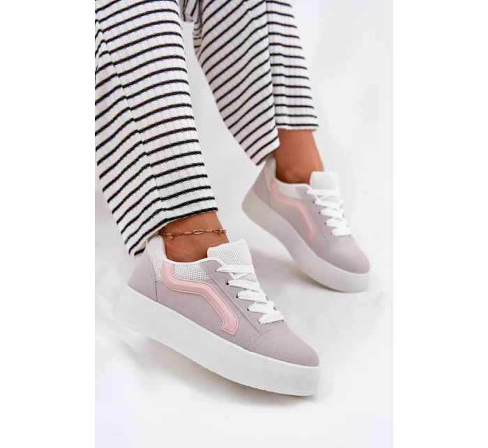 Dámské tenisky na platformě – šedé Tellnira Dámské tenisky na platformě – šedé Tellnira