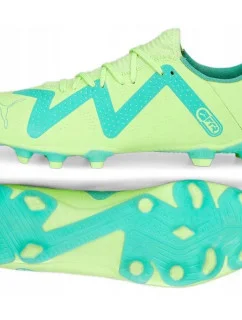 Pánské fotbalové kopačky FG/AG 107187 03 Neon zelená s modrou - Puma