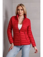 Červená dámská bunda se stojáčkem  model 21135588 - Good looking