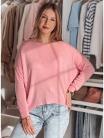 Dámský oversize hladký svetr SENZIA pink FashionStreet MY2447
