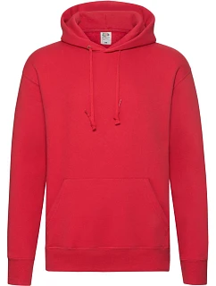 Fruit of the Loom Premium Hooded Sweat Pánská mikina s kapucí 16.2152 red
