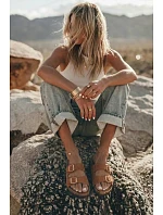 Dámské pantofle s přezkami Camel Brigid Dámské pantofle s přezkami Camel Brigid