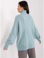 Sweter AT SW  mietowy model 19034342 - FPrice