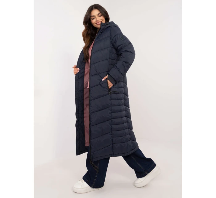 Kabát D51160XB44540A3 tmavě modrý