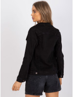 Dámská basic džínová bunda Rue Paris - černá
