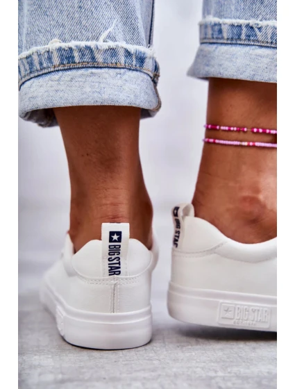 Dámské tenisky Kožené Big Star model 21251091 Bílé - Big Star Shoes Dámské tenisky Kožené Big Star model 21251091 Bílé - Big Star Shoes