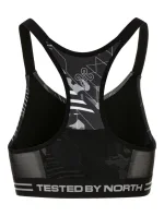 Dámská sportovní podprsenka model 20507362 Černá s šedou - Kilpi Dámská sportovní podprsenka model 20507362 Černá s šedou - Kilpi