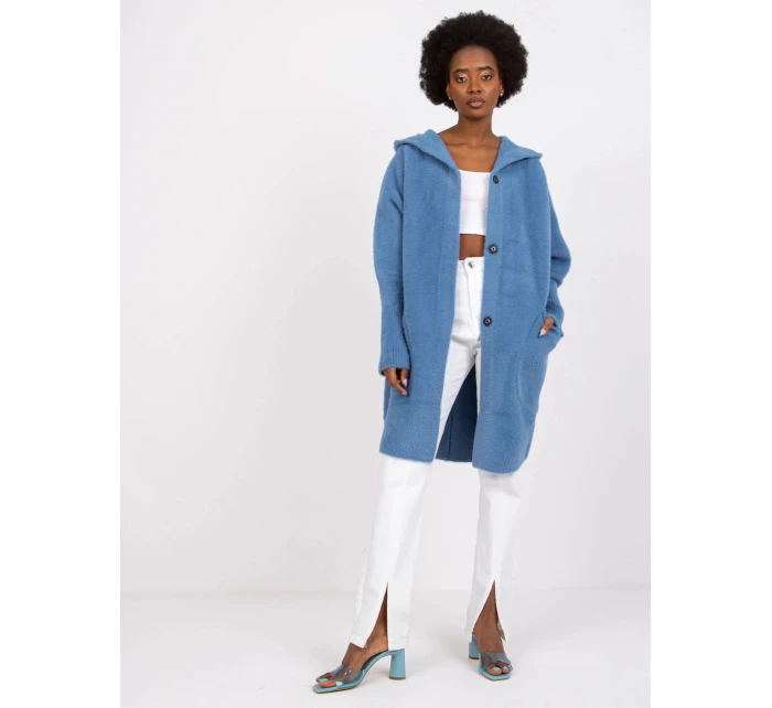 Dámský kabát MBM PL model 20823040 tmavě modrý - FPrice Dámský kabát MBM PL model 20823040 tmavě modrý - FPrice