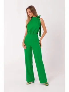 Overal M746 se zavazováním za krkem zelená - Moe