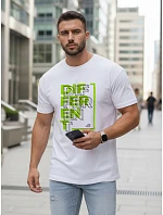 Koszulka męska casual z nadrukiem biała model 22144388 - FashionStreet