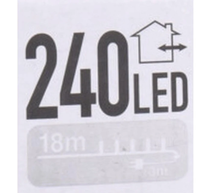 VÁNOČNÍ STROM SVĚTLA SVĚTELNÝ ŘETĚZ 240 VEDL VÍCEBAREVNÝ