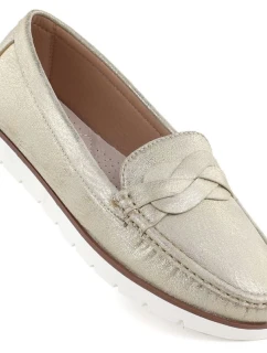 Dámské zlaté polobotky Vice Versa 834281