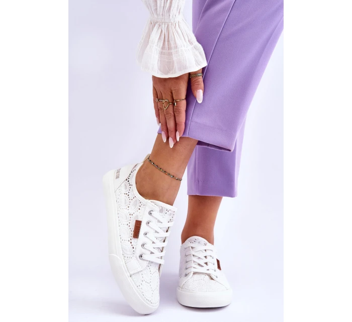 Dámské Krajkové Tenisky BIG STAR W274925 Bílé