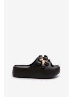 Dámské Žabky S Ozdobami Na Podrážce Černé model 21665975 - Boto