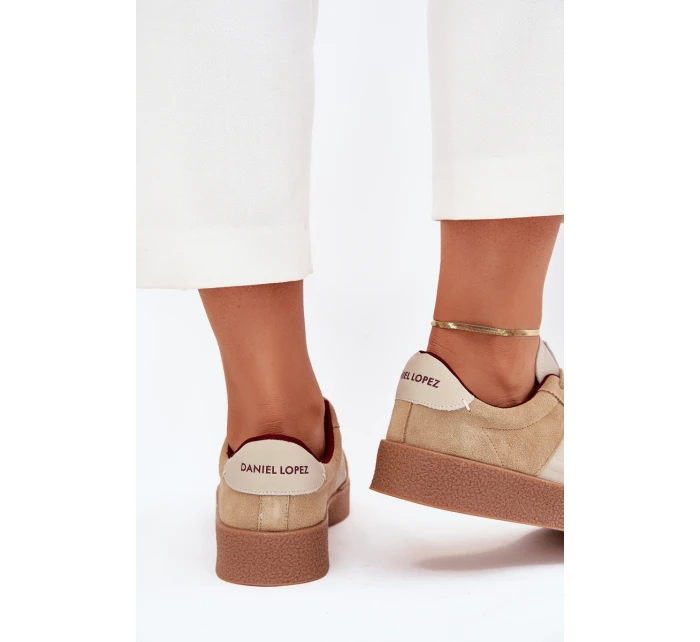 Dámské Zamszové Tenisky Daniel Lopez Just Dare SS2D4022 Béžové