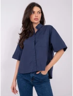 Halenka D70089M11339A tmavě modrá Halenka D70089M11339A tmavě modrá