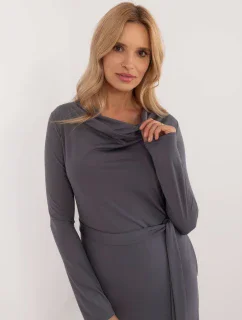 Šaty LK SK 509792.21P tmavě šedé